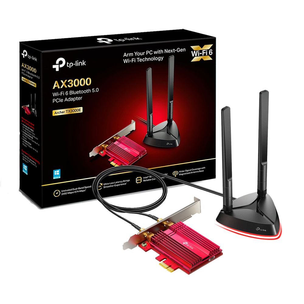 Adaptador Inalámbrico Pci Express Tx3000e Tp Link Wifi 6 Adaptado Archer TX3000E TP-Link PCI Expres WiFi 6 Adaptador Inalámbrico Pci Express Tx3000e Tp Link Wifi 6 Adaptado Archer TX3000E TP-Link PCI Expres WiFi 6