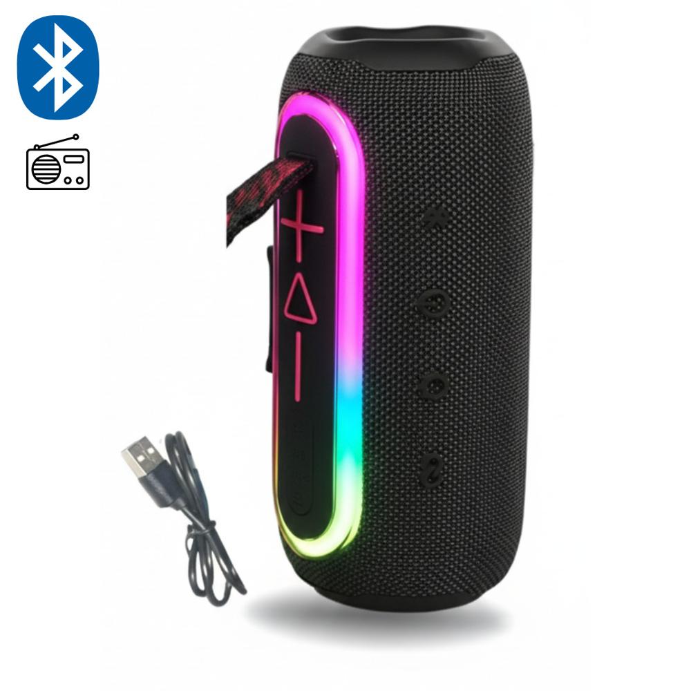 Parlante Bluetooth Inalámbrico Kimiso Portátil Altavoz Negro Entrada Type C Micro SD y más