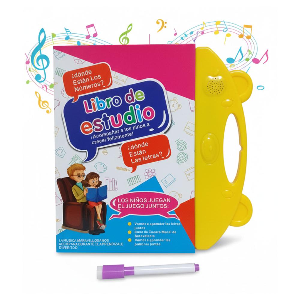 Libro Didáctico Bilingue Juguete Aprendizaje para Niños Sonido Musical