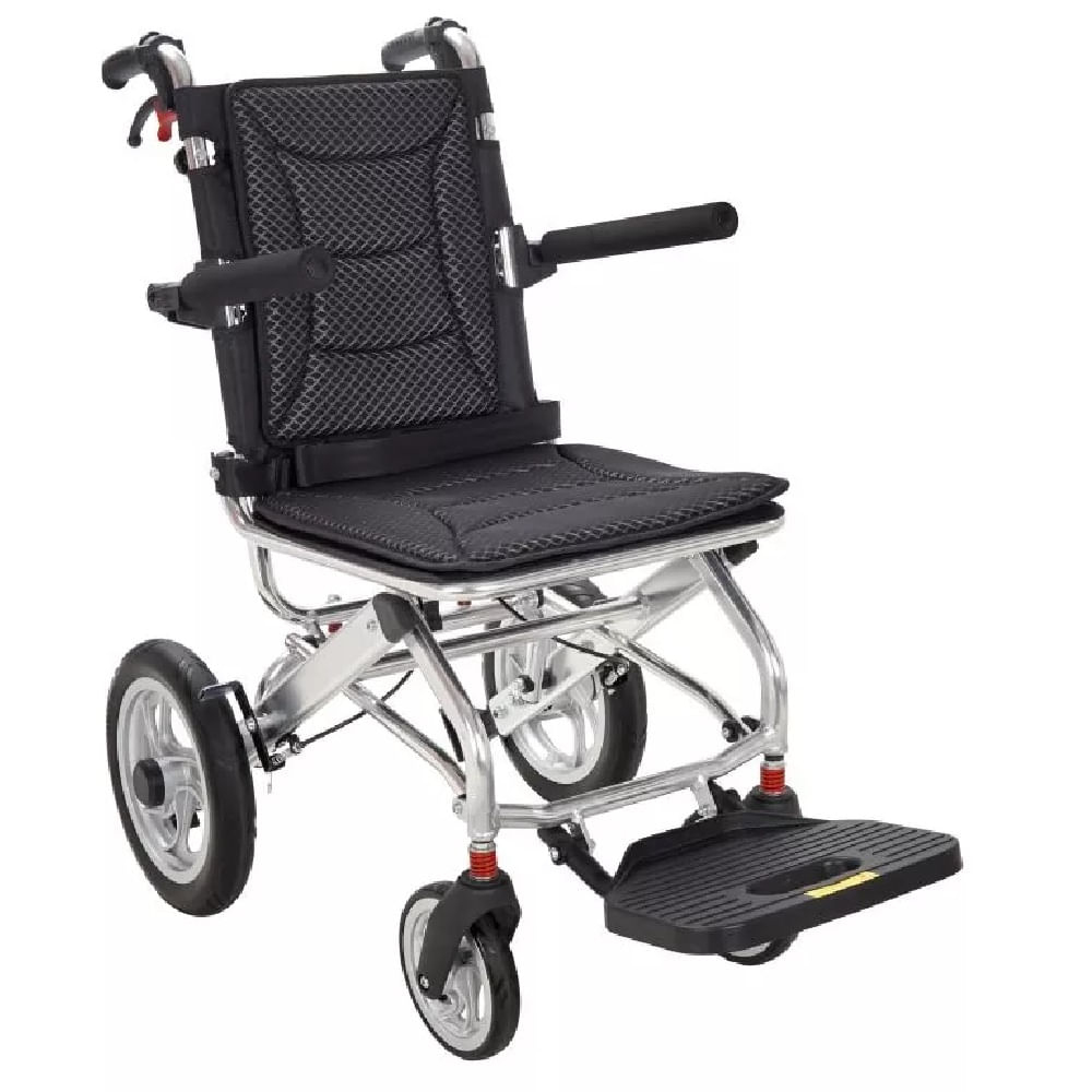 Silla de Ruedas para Viaje de Aluminio Tipo Maleta Negro Silla de Ruedas para Viaje de Aluminio Tipo Maleta Negro