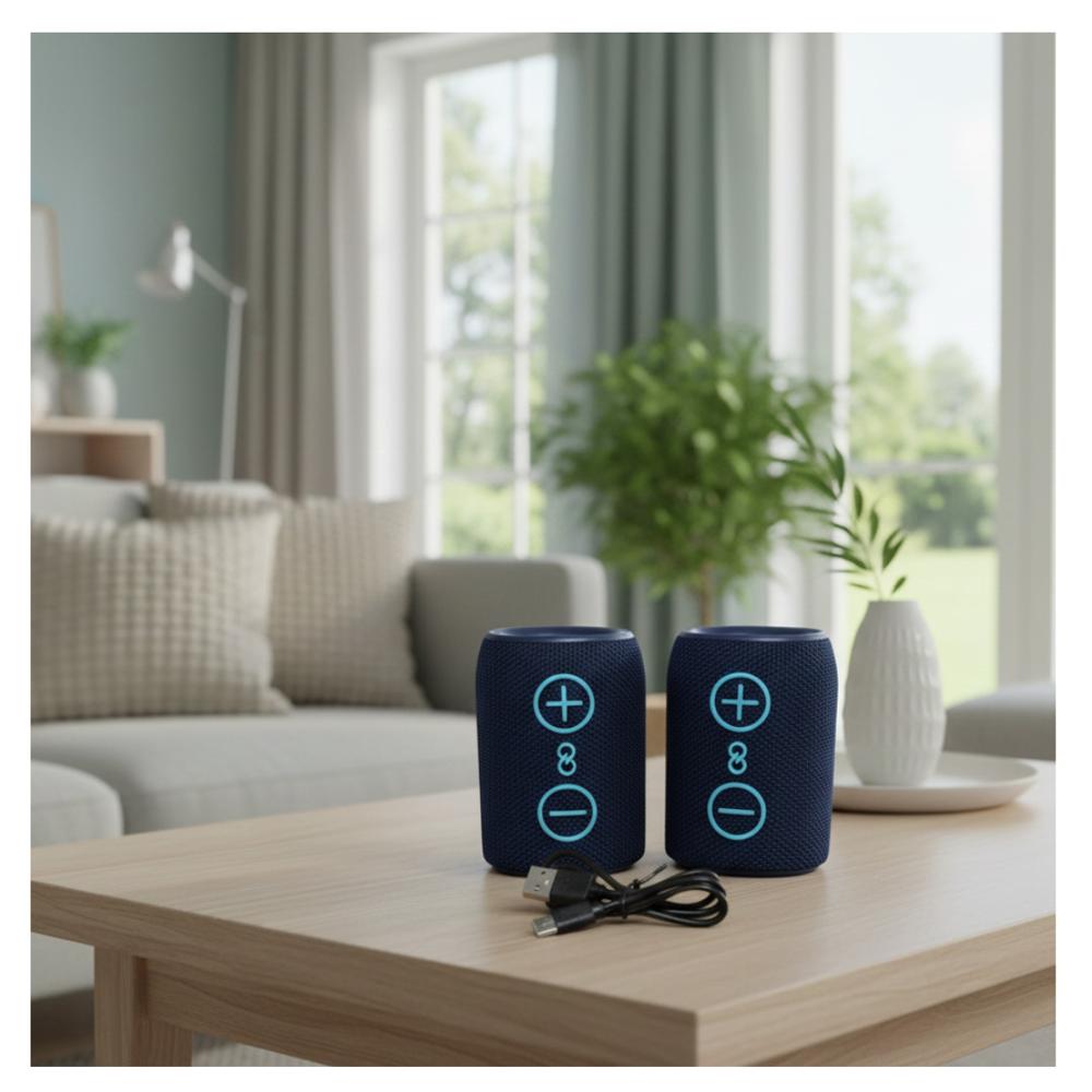 PARLANTE KMS 808 AZUL PORTÁTIL