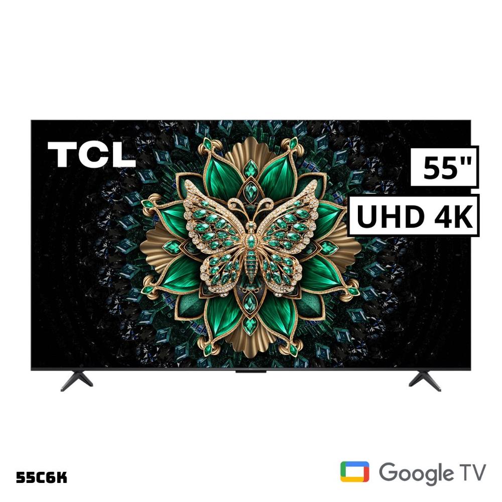 TELEVISOR TCL 55 QLED SMART TV GOOGLE TV UHD 4K MINI LED - 55C6K