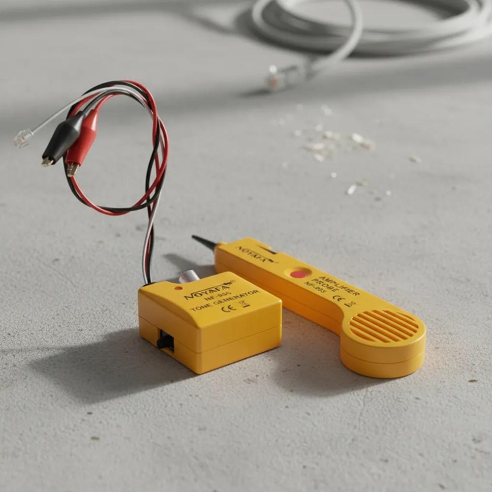 Rastreador cable con generador de tono para prueba de corriente línea telefónica y de red NF-805