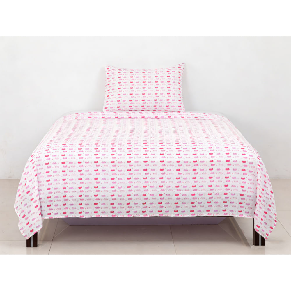 Sabana OI26 100% Micro Kids Gatitos 1.5 Plazas