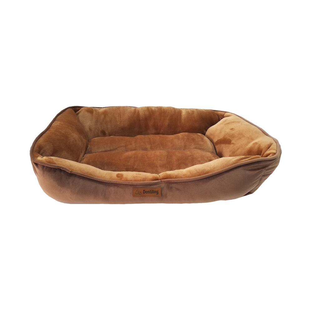 Cama Puff Milou Dentitoy Comfort Marrón Talla XL
