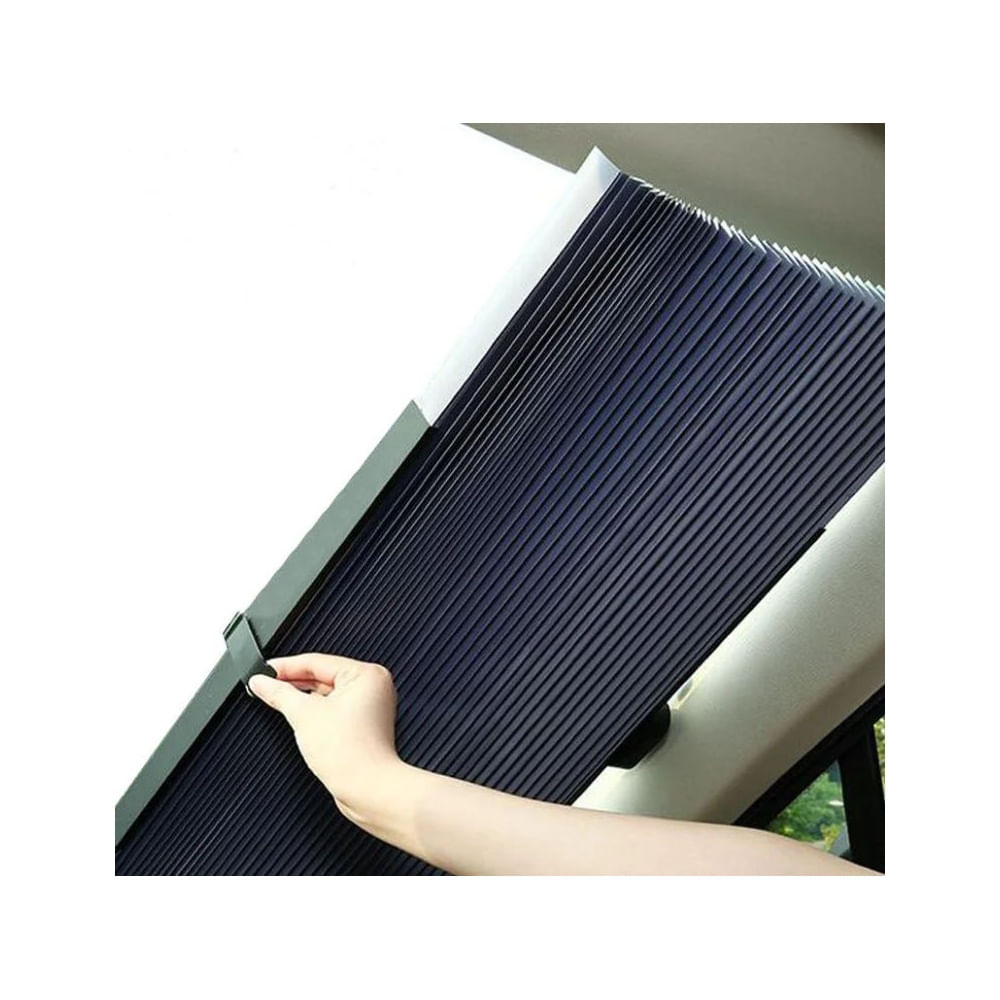 Tapasol retráctil reforzado PREMIUM color gris de camioneta