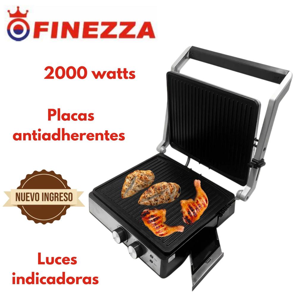 Parrilla Eléctrica FZ 836SG Superficie Antiadherente 2000 watts Temperatura ajustable