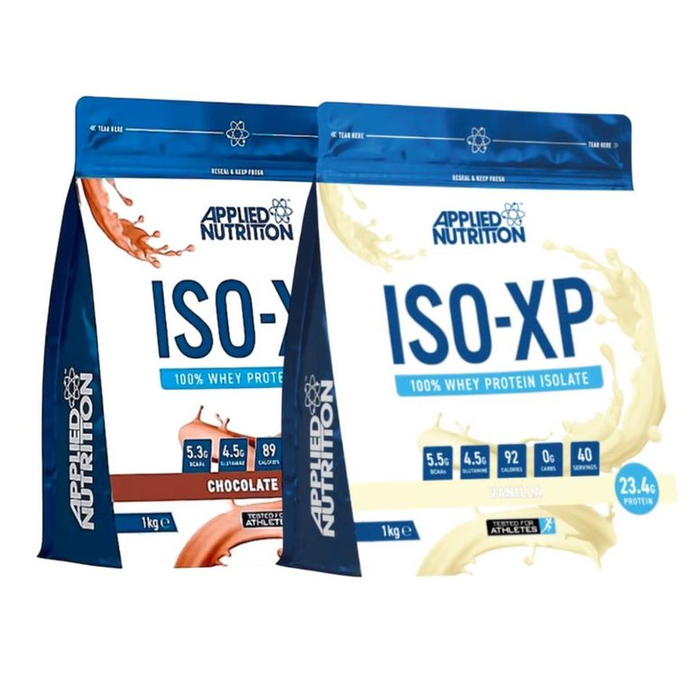 Pack X2 Proteínas AppliedNutrition ISO-XP 1kg Sabor VainillayChocolate