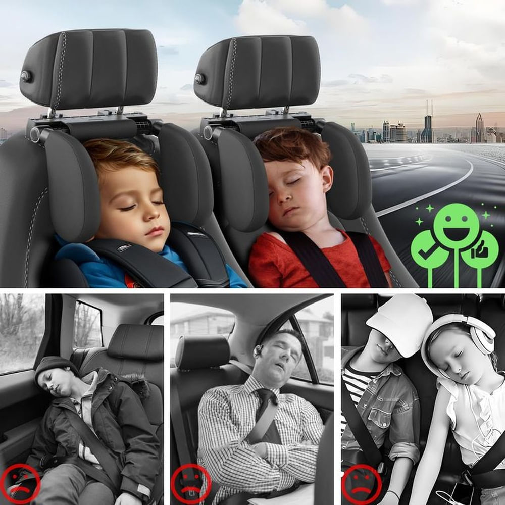ALMOHADA SOPORTE DE CUELLO CABEZA PARA VIAJE AUTO CAMIONETA
