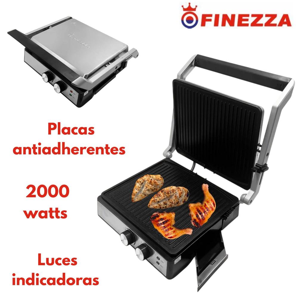 Parrilla Electrica FZ 836SG Antiadherente con Bandeja recolectora de aceite