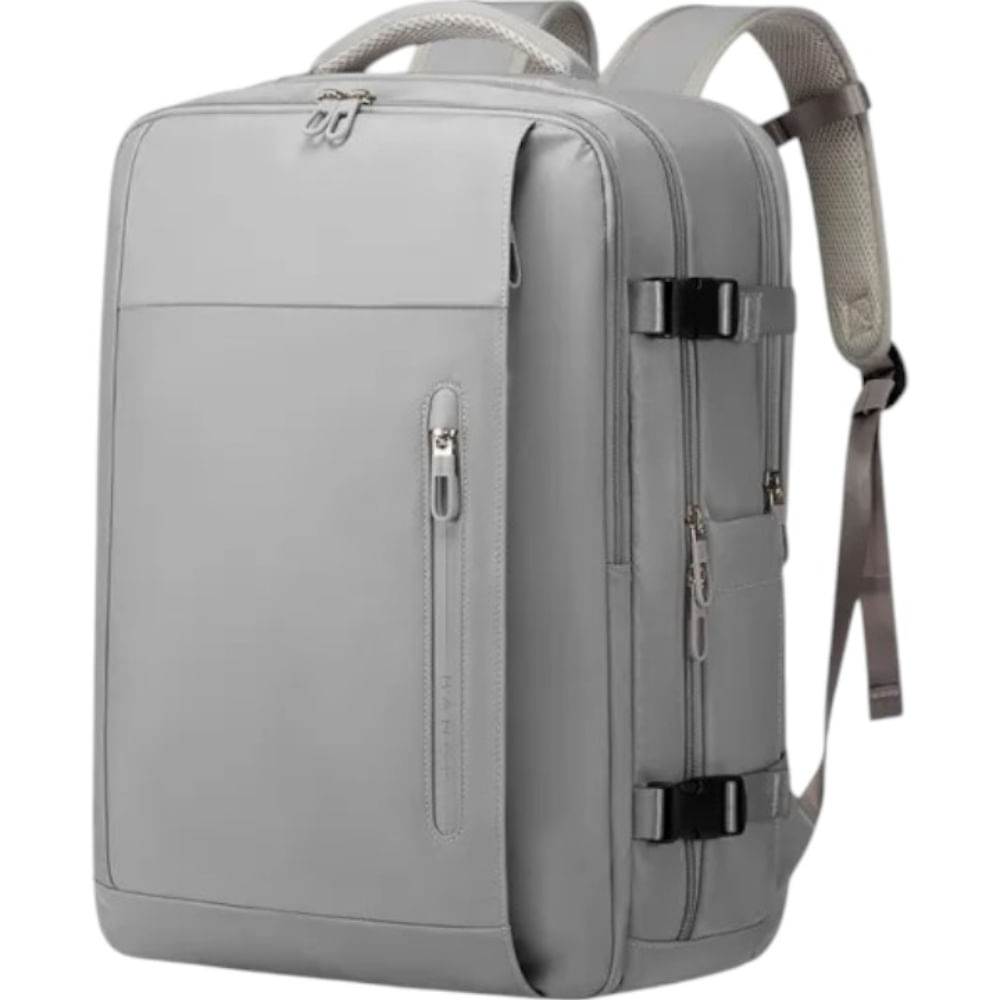 Mochila Cabinera para Viaje Compartimiento Laptop - Gris