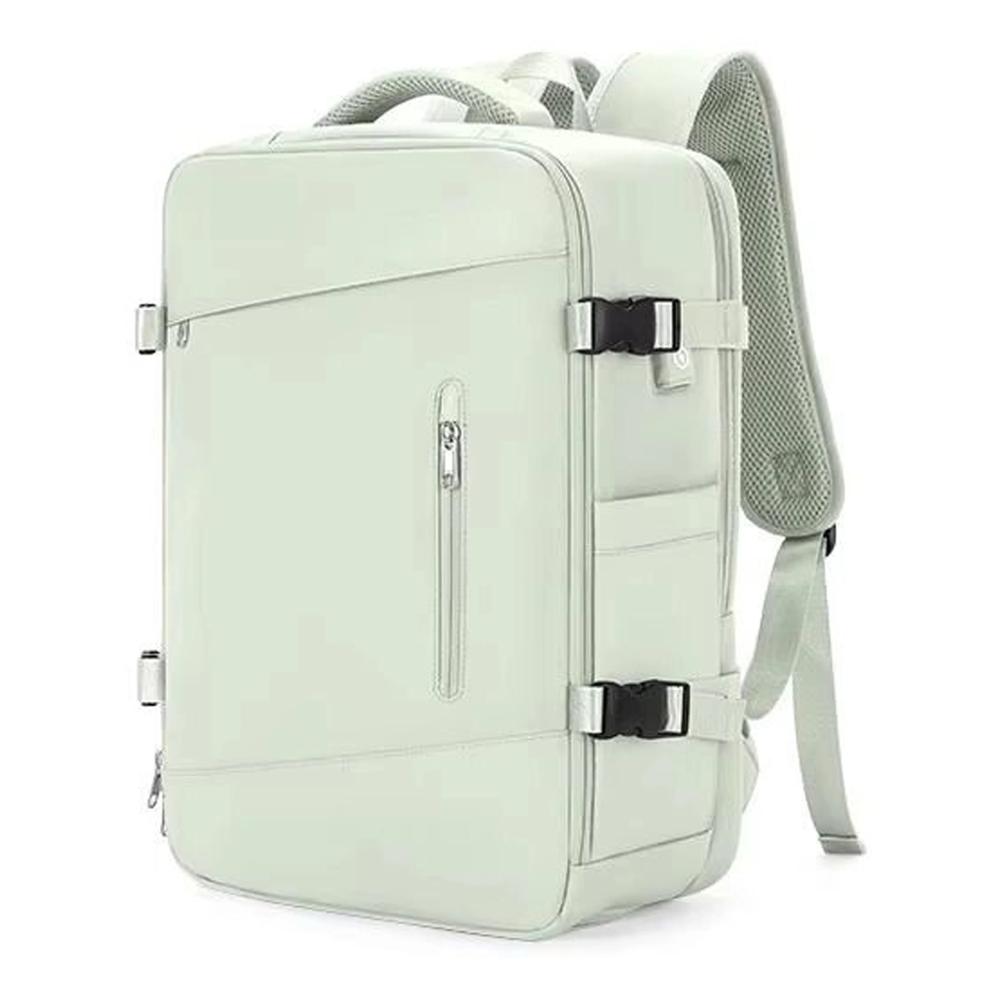 Mochila Viajera para Cabina Compartimiento Laptop Verde Agua