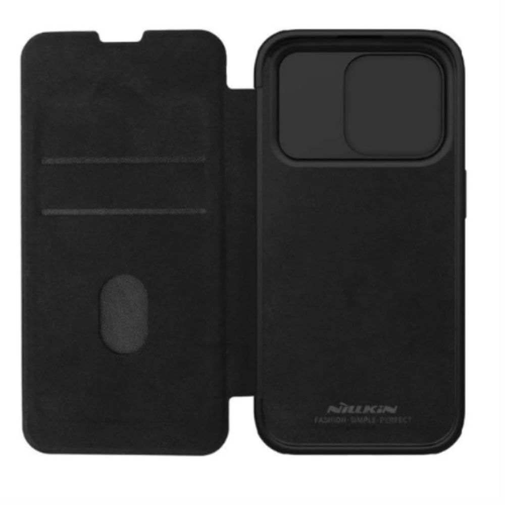 Case Qin Leather para Iphone 13 Pro Max - NEGRO