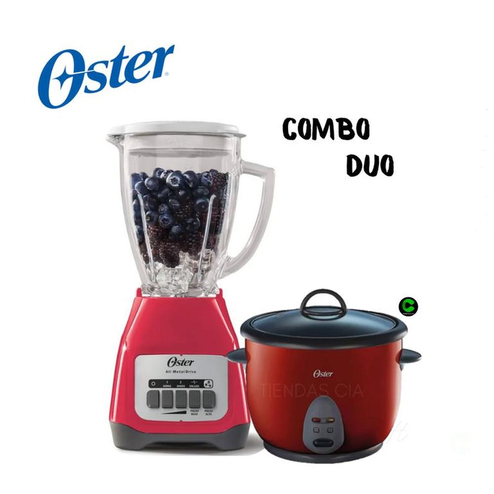 Combo Oster Licuadora BLSTKAG-MPB y Olla Rojo CKSTRC1700R