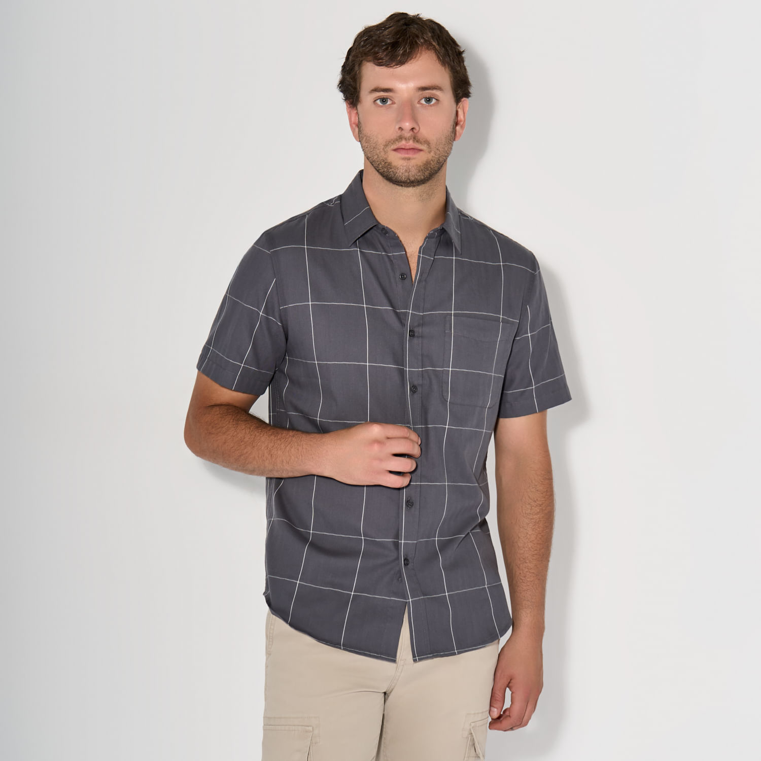 Camisa Hombre Aereal Solid Rayas