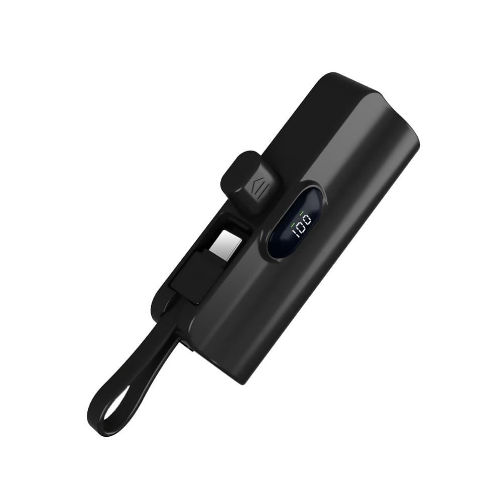 Nano Powerbank 5000mah Usb-c Carga Rápida Ilse-101n -Negro