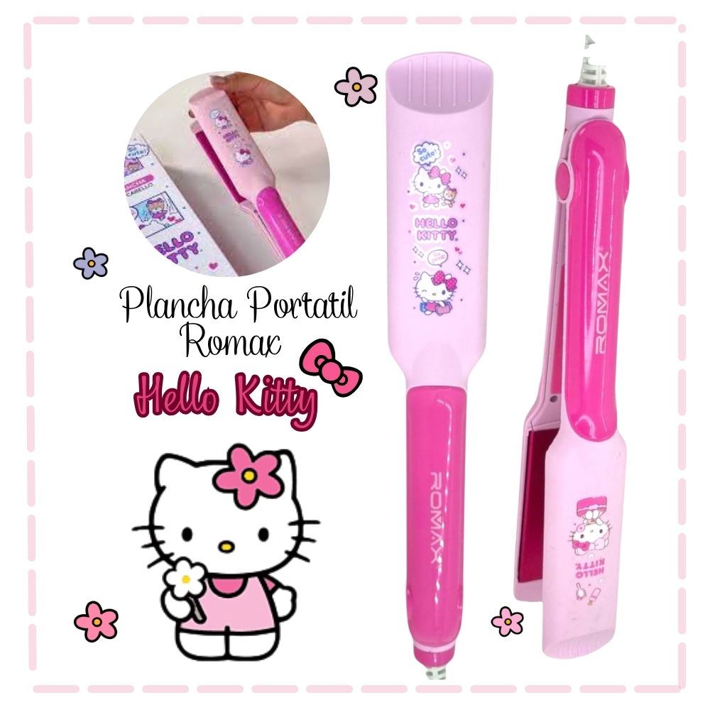 Plancha Portátil Romax hello Kitty