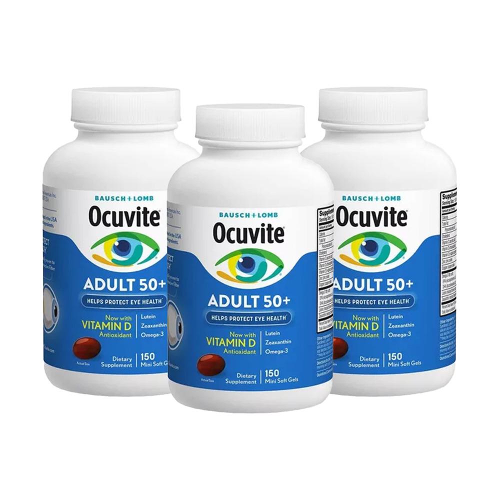 3 Ocuvite Adulto 50+ – 150 unid
