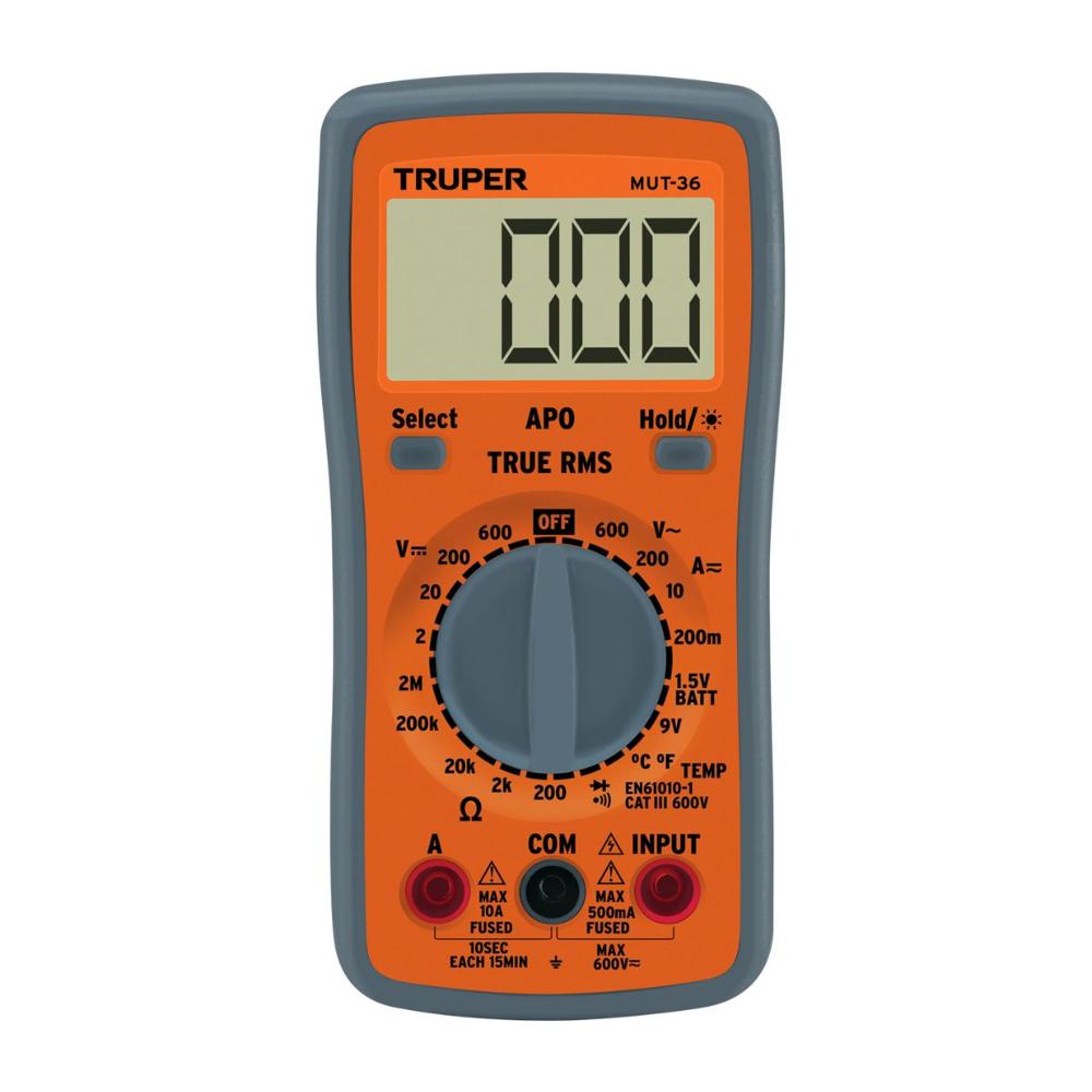 Multímetro digital profesional Truper MUT-36