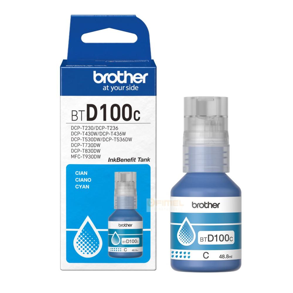 Tinta Brother BTD100C Cyan
