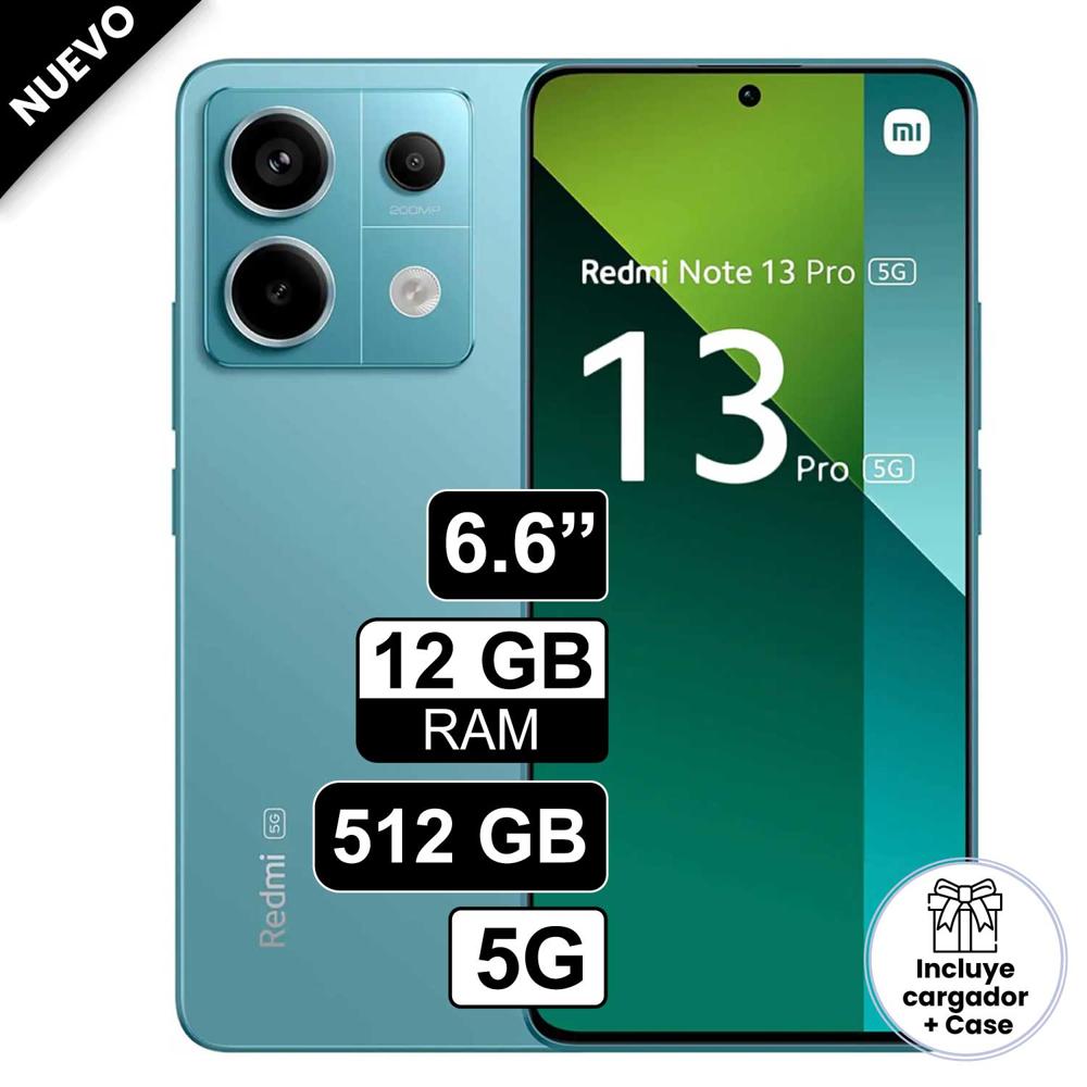 Celular Xiaomi Redmi Note 13 Pro 5G 6.6"" Pulg 12GB RAM 512GB 200MP Azul