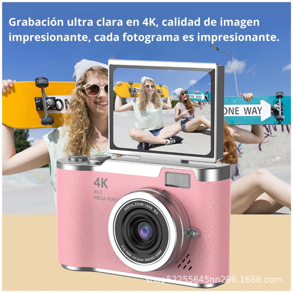 Cámara Digital Para Niños Con Impresora Térmica – Incluye 3 Rollos De Papel, 32GB TF Y Lápices (Azul, Regalo 3-12 Años)