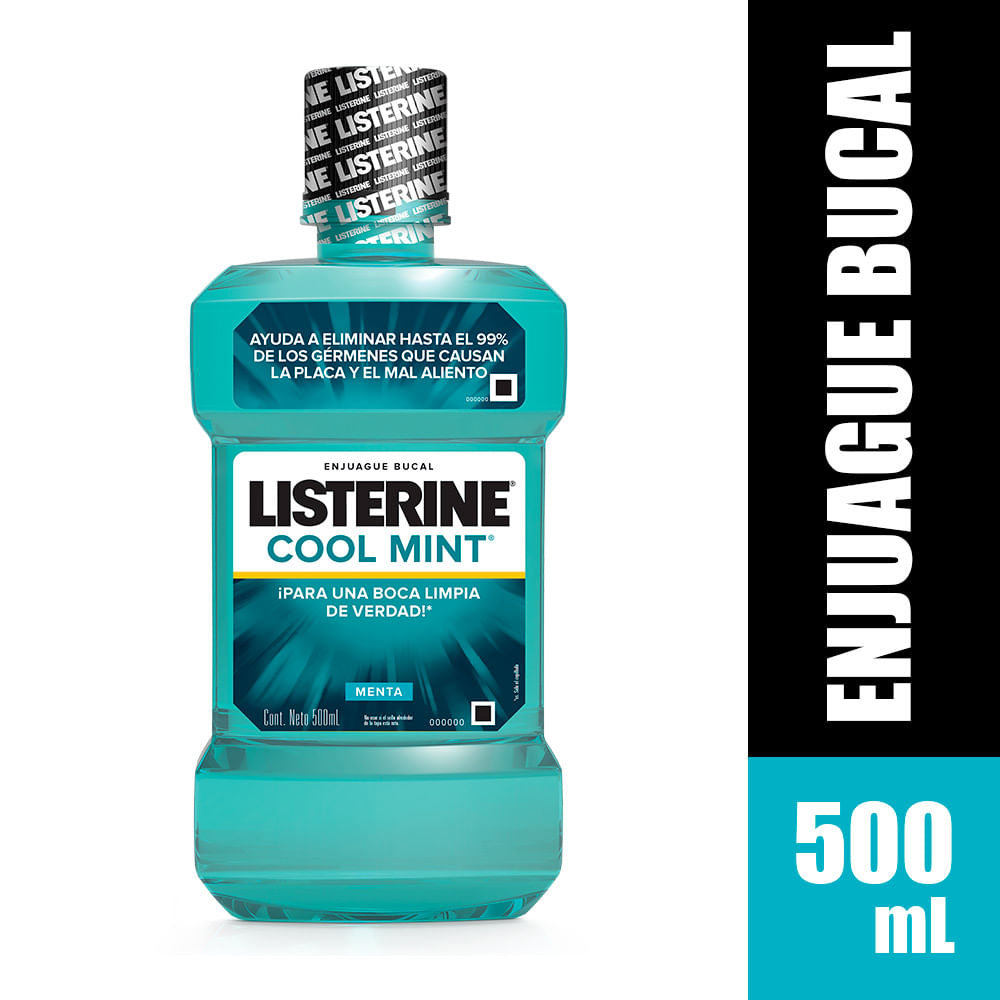 Enjuague Bucal Listerine Cool Mint Menta 500ml