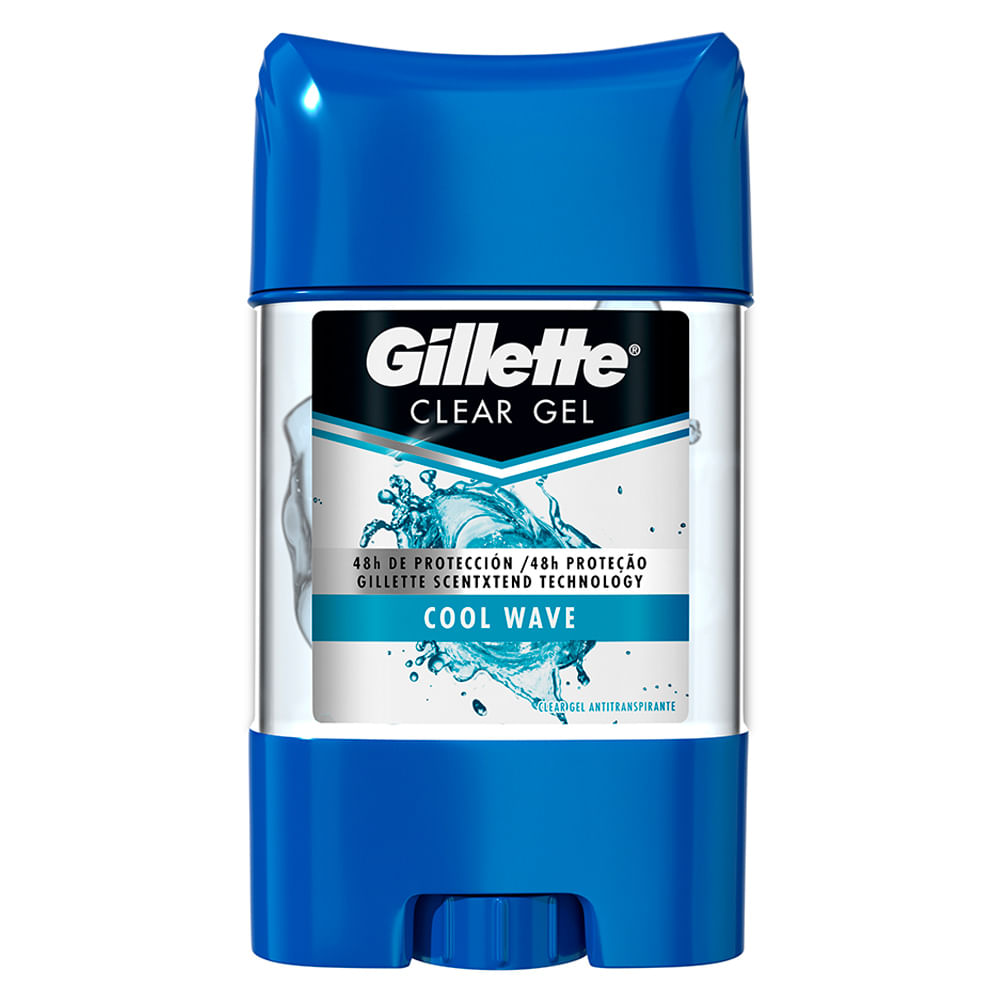 Gel Antitranspirante Gillette Clear Cool Wave 82g