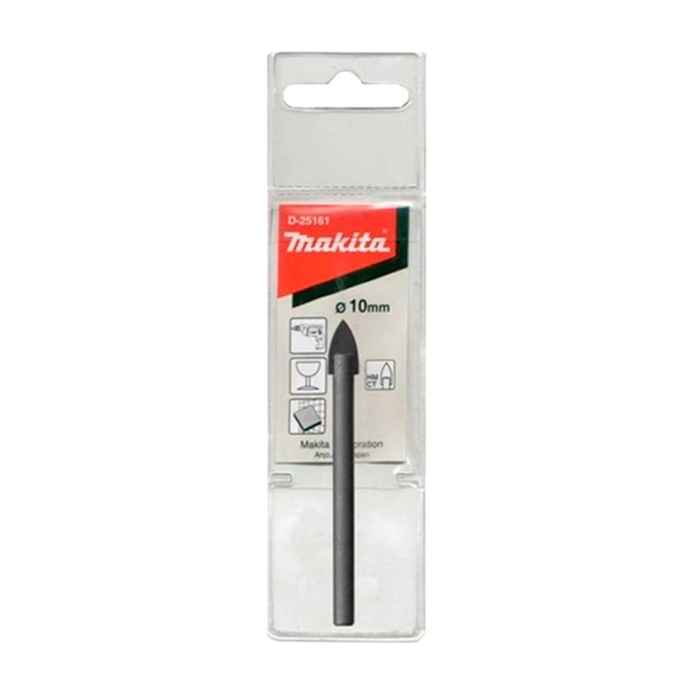 Broca para Vidrio/Mayolica Makita 10 X 65 Mm. D-25161