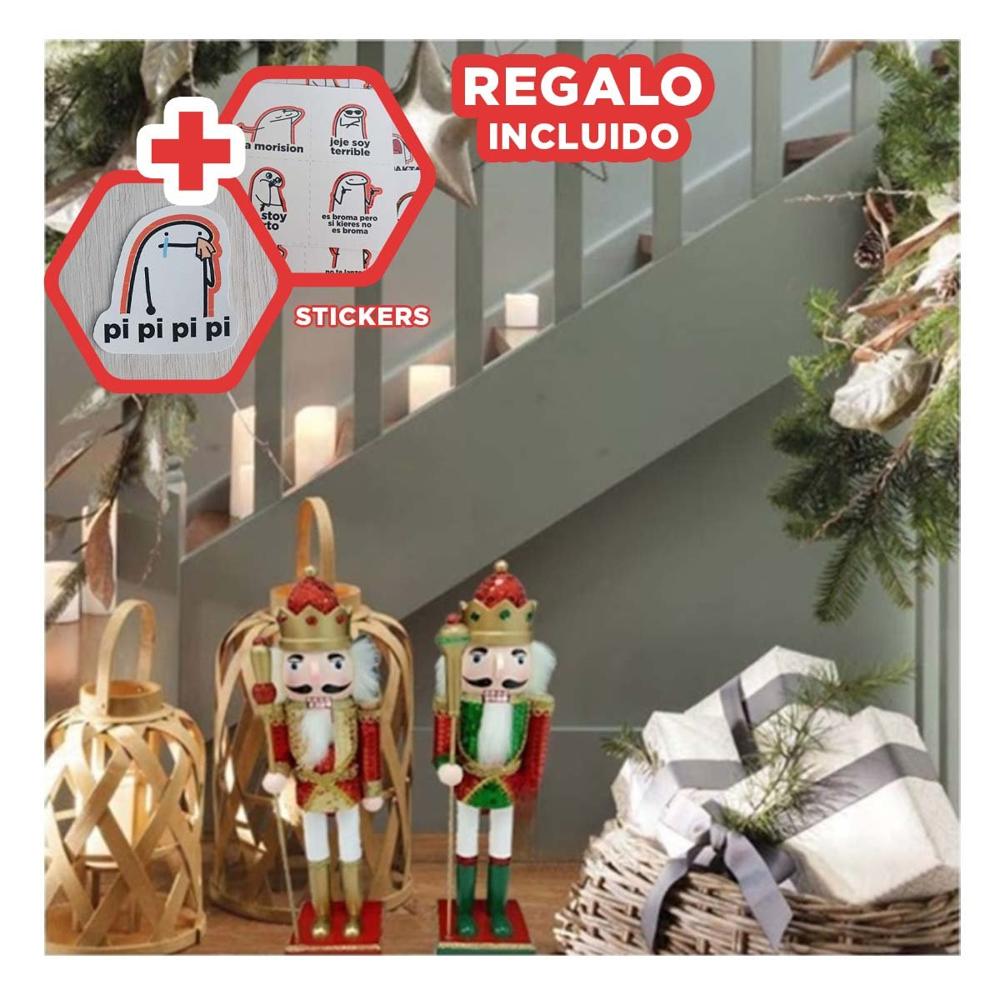 Cascanueces Decorativo y Colorido de Set 2 Y+Regalo Stickers