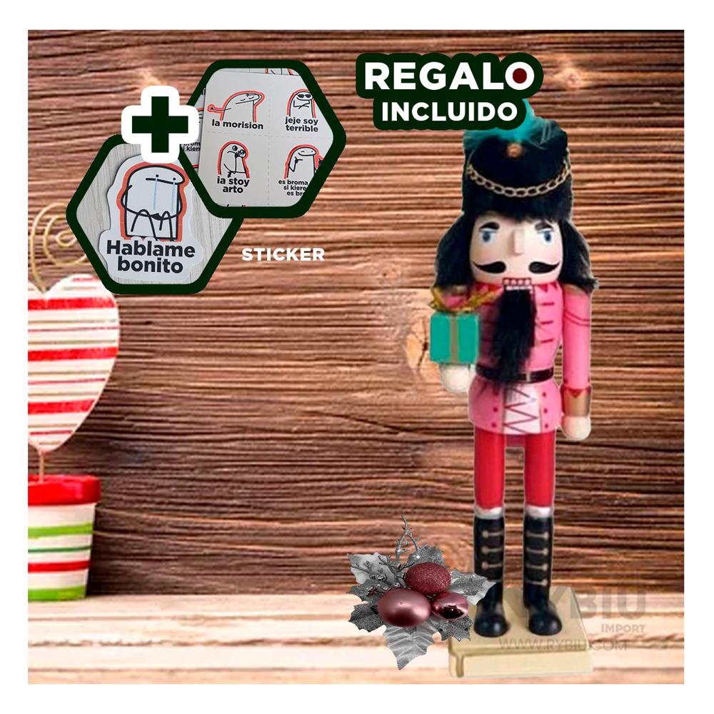 Cascanuez de Decoracion en Multicolor Y+Regalo Stickers