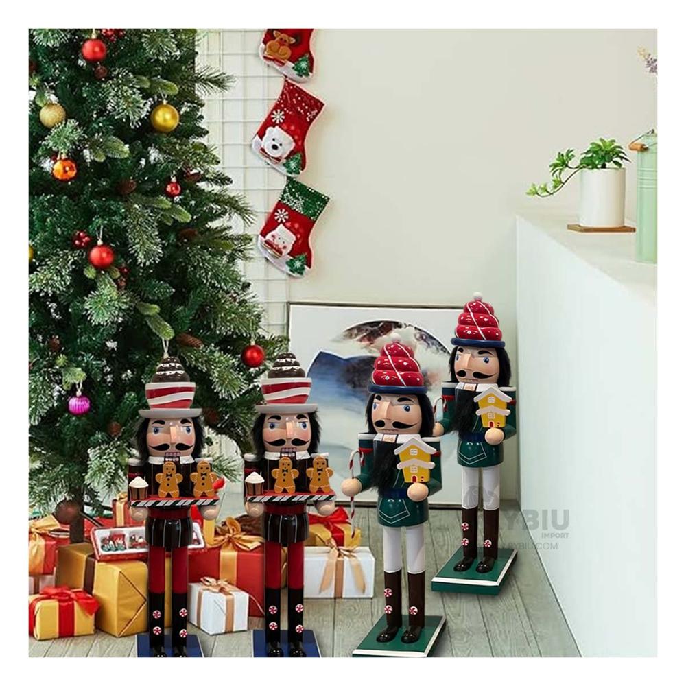 Cascanuez de 38 cm y hombre de jenjibre en  Multicolor Y+Ligas de Regalo