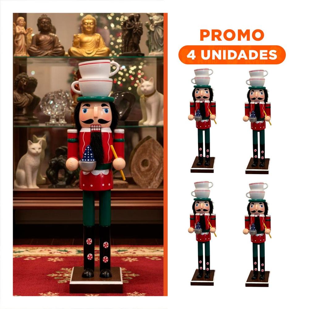 Pack4 Muñeco Icono Navideño en Azul