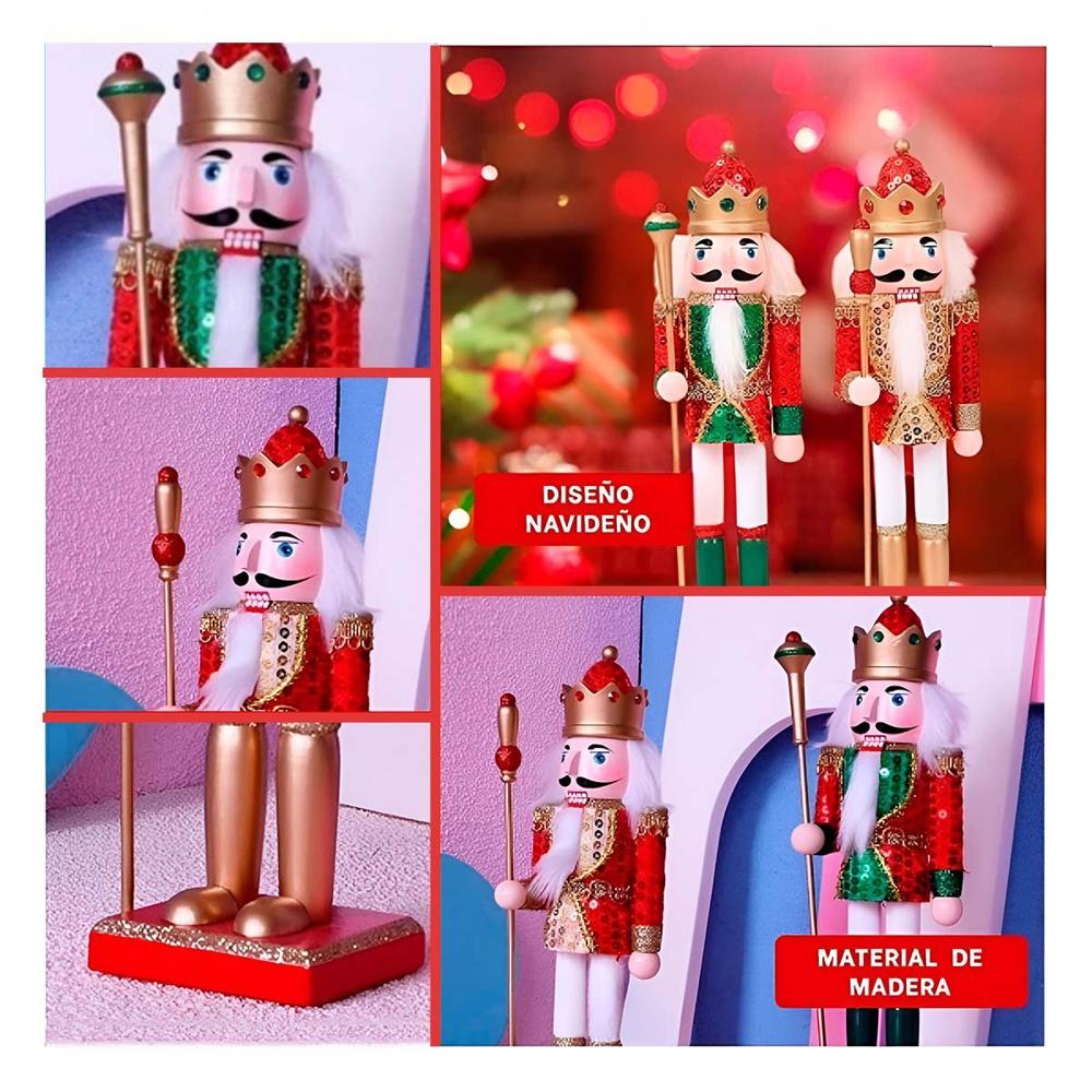 Cascanueces Navideño y Tradicional para Decorar de Set 2