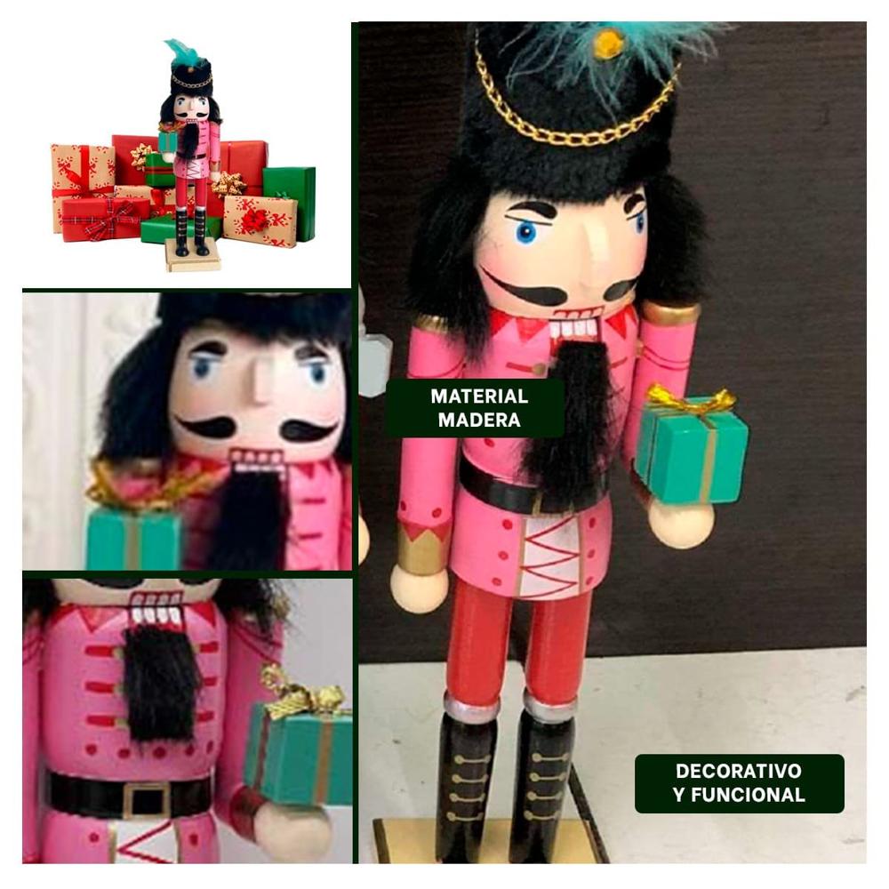 Cascanuez con Sombrero Peluche y Regalo en Multicolor