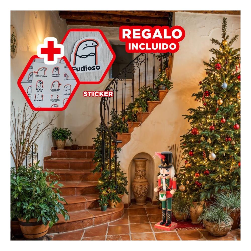 Cascanuez Duradero en Tono Rojo y Verde Y+Regalo Stickers