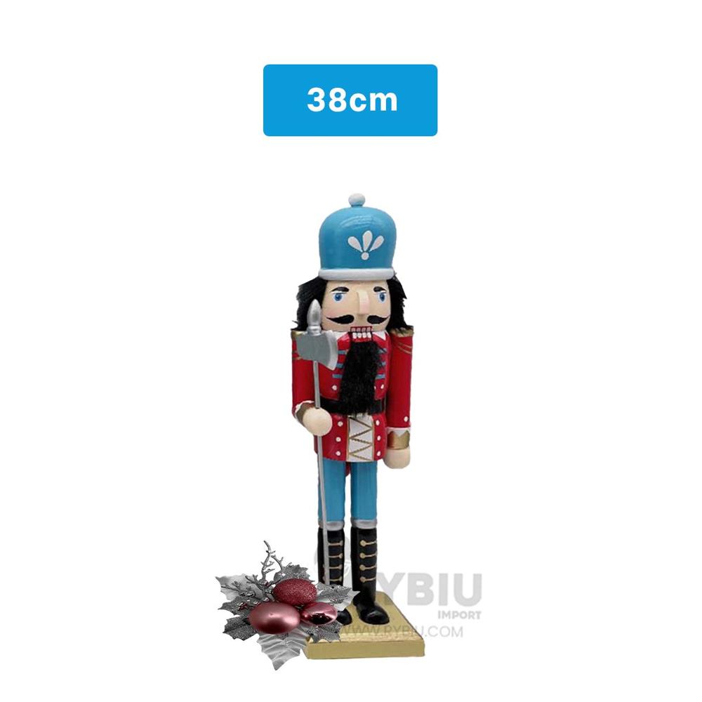 Pack2 Cascanuez para Navidad RojoCeles Y+Papel de Regalo