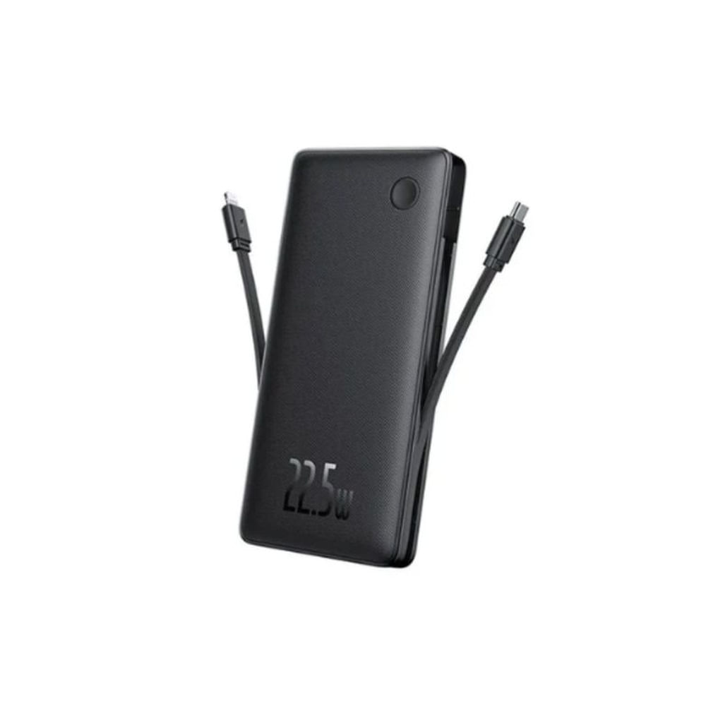 BASEUS POWERBANK Airpow Lite 10000mAh 22.5w Dual-Cable Cosmic Black