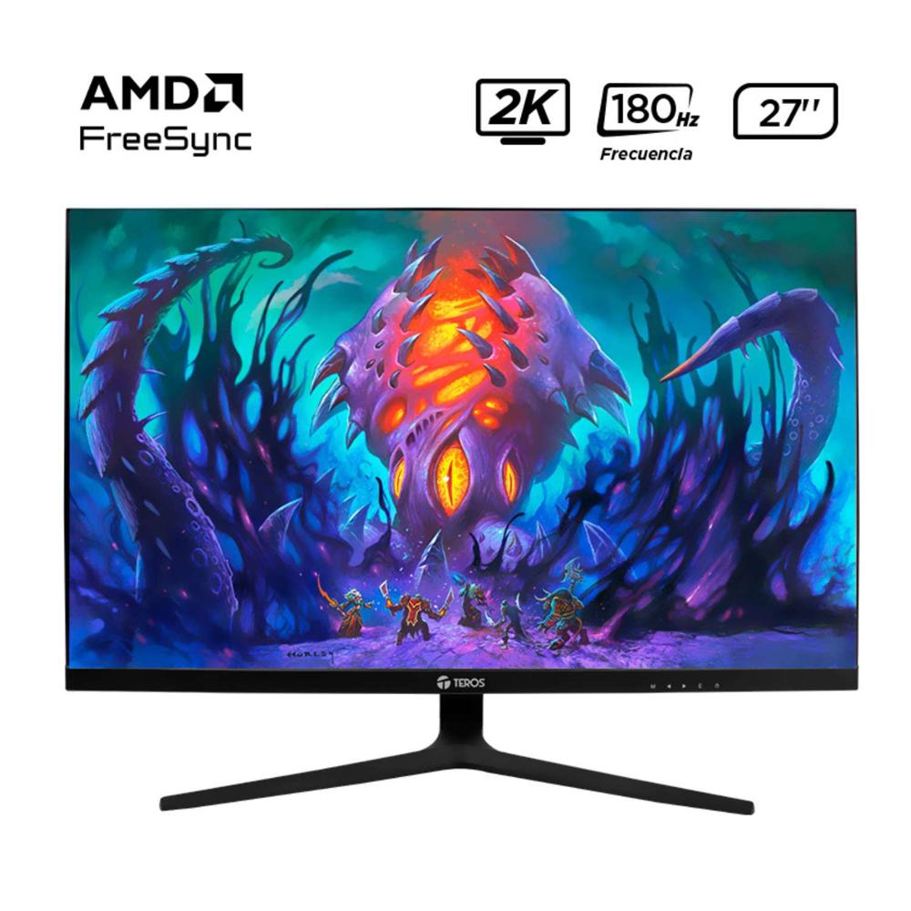 Monitor Gamer Teros TE-2769G 27? Plano QHD 2K IPS 180Hz 1ms