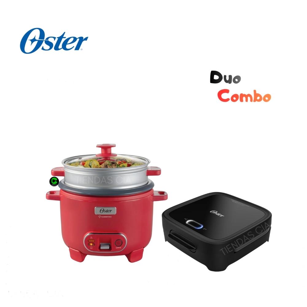 Pack Oster Olla Arrocera 1.8 L, CKSTRC10DFPNK y Sandwichera