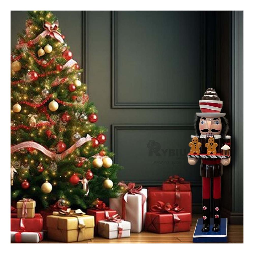 Cascanuez Muneco para adornar en Navidad de 38 cm  Y+Ligas de Regalo