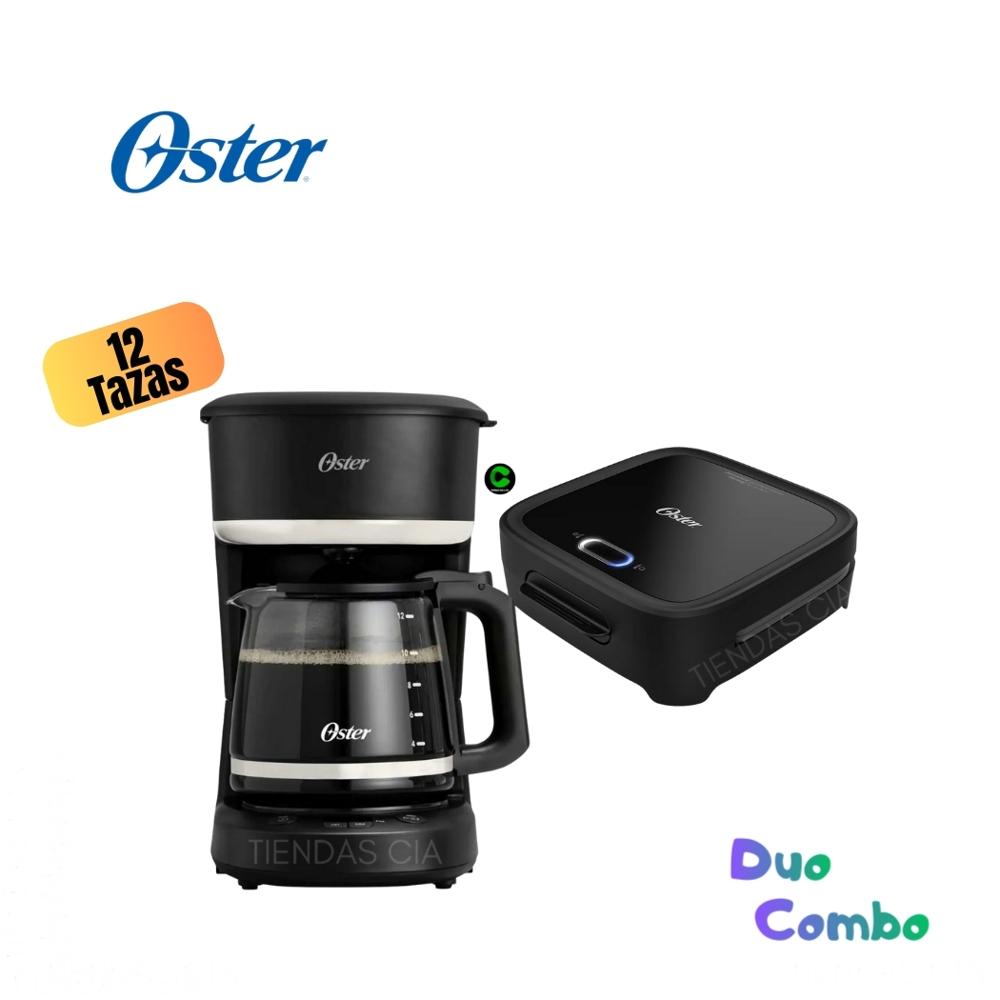 Combo Oster® Sandwichera CKSTSM400 y Cafetera de 12 Tazas