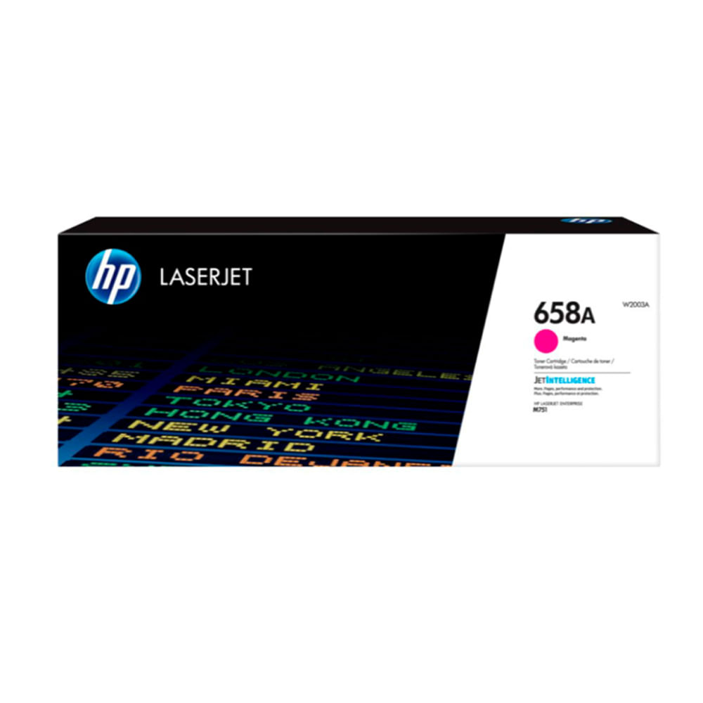Tóner HP W2003A 658A Magenta para impresora LaserJet M571 6 000 páginas de alta calidad
