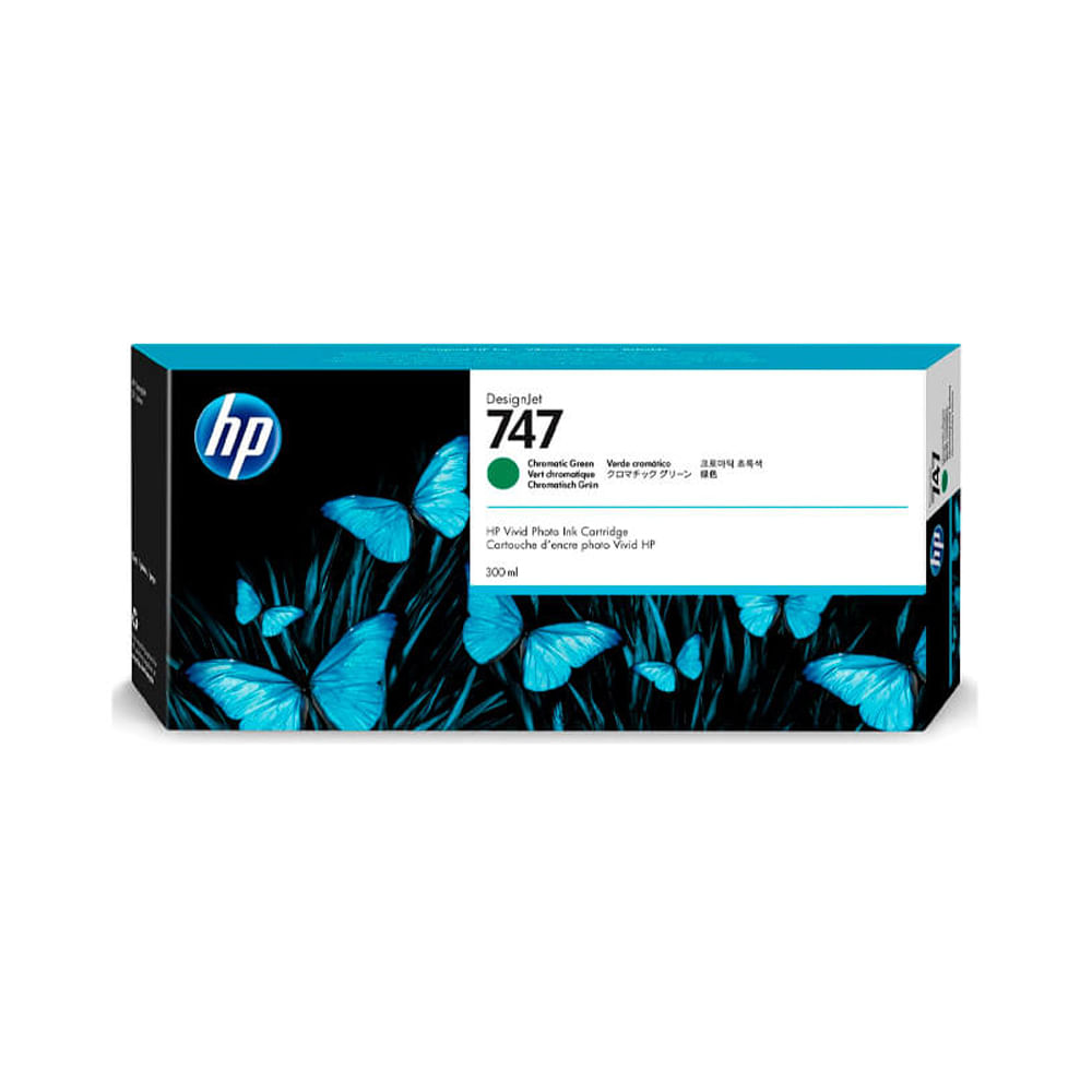 Tinta HP 747 P2V84A 300ml Verde Chromático Compatible Z6 Z9