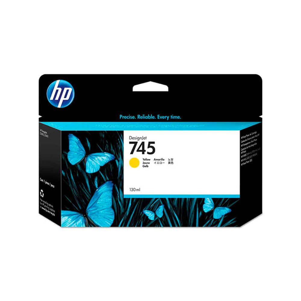 Tinta HP 745A 130ml Amarillo Compatible Impresoras Laser