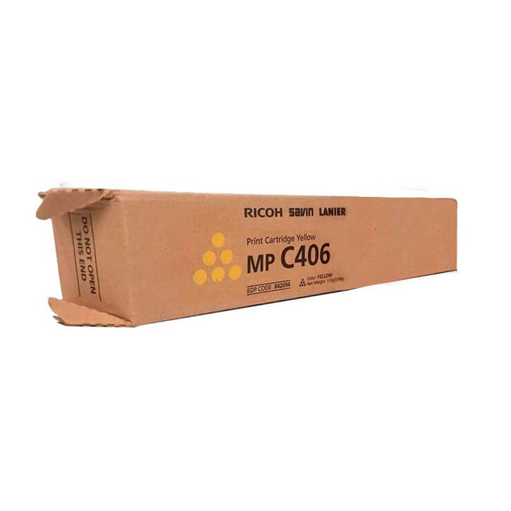 Toner Ricoh Amarillo 842091 MP C406 6000 Páginas Compatible Impresoras