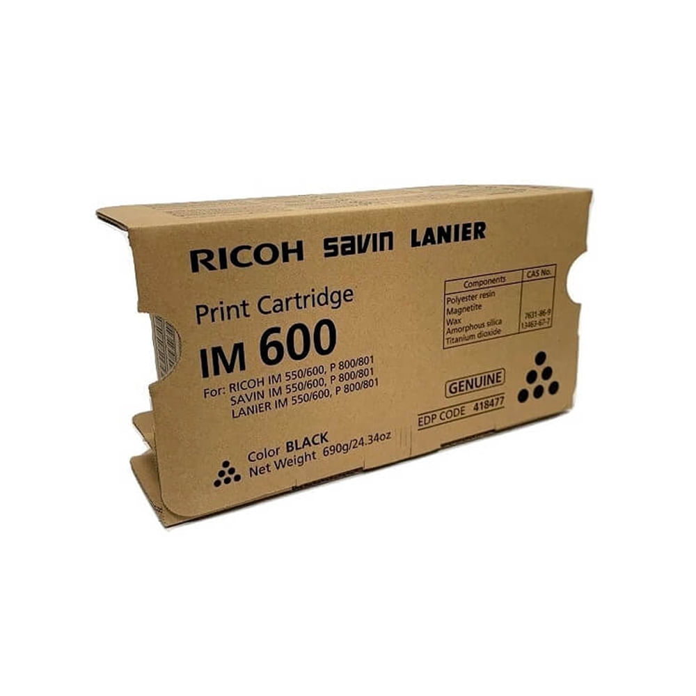 Toner Ricoh IM600 Negro 25000 Páginas Alta Capacidad para Impresoras Ricoh