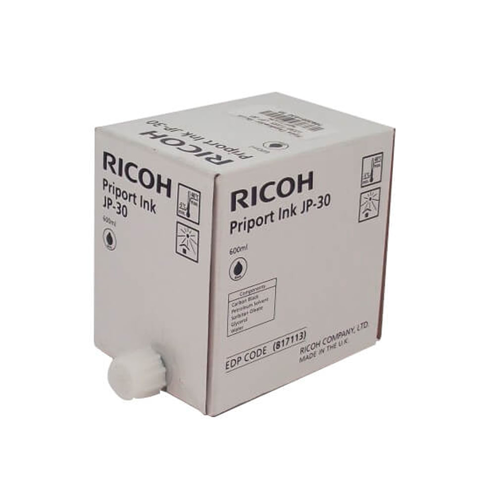 Tinta Ricoh 817113C JP30 para impresoras DX3440 color cian 1 3k páginas de impresión