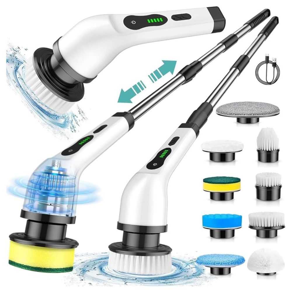 Cepillo Giratorio de Limpieza Eléctrico 9 en 1