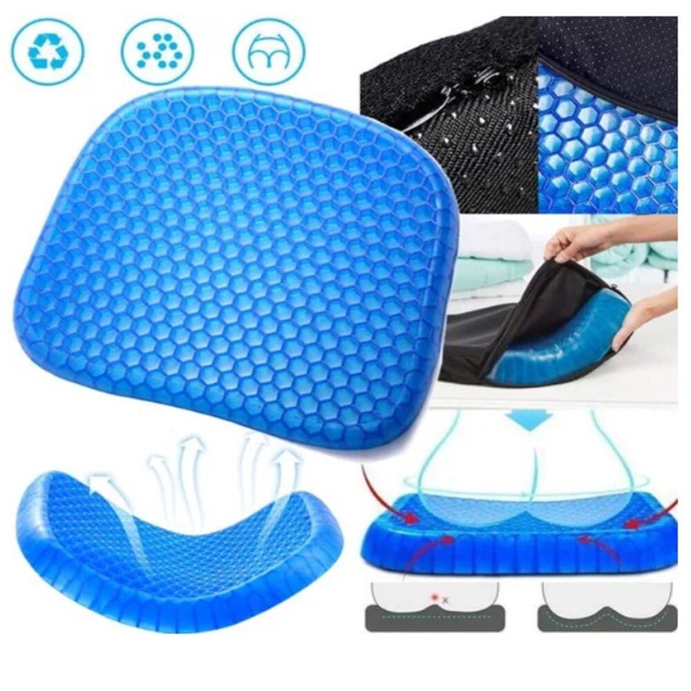 Cojín de Soporte de Gel Confortable con Funda